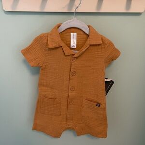 Modern Moments Textured Buttoned Down Romper